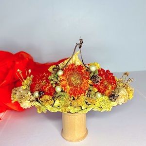 Handcrafted Autumn Flower Crown